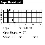 Download Guitar Capo Assistant - PalmOS Edition 1.0.1