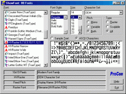 Download ShowFont - Windows Font Lister