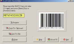 Download MemDB EAN13 Barcode Maker 1.0