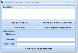 Download Excel Find and Replace Comments Software