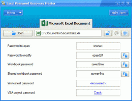 Download Excel Password Recovery Master 4.0