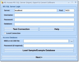Download Access MS SQL Server Import, Export &amp; Convert Software 7.0
