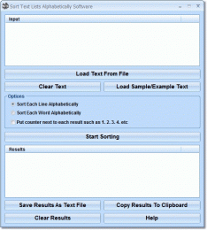 Download Sort Text Lists Alphabetically Software 7.0