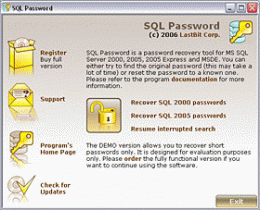 Download Lastbit SQL Password Recovery 2.5.593
