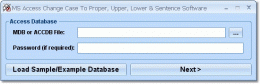 Download MS Access Change Case To Proper, Upper, Lower &amp; Sentence Software