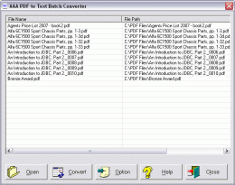 Download AAA PDF to Text Batch Converter