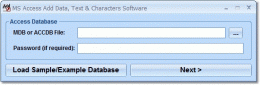 Download MS Access Add Data, Text &amp; Characters Software 7.0