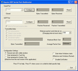 Download UDP Serial Port Redirector 1.2.1