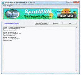 Download SpotMSN Password Recover 2.4.6
