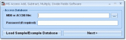 Download MS Access Add, Subtract, Multiply, Divide Fields Software 7.0
