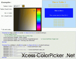 Download Xcess Color Picker .Net 1.0.2