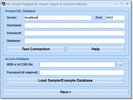 Download MS Access PostgreSQL Import, Export &amp; Convert Software 7.0
