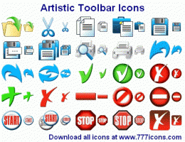 Download Artistic Toolbar Icons 2015.1