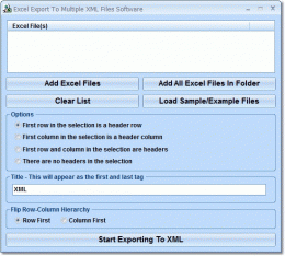 Download Excel Export To XML Software