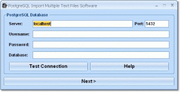 Download PostgreSQL Import Multiple Text Files Software 7.0
