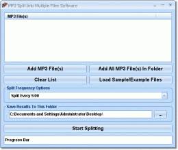 Download MP3 Split Into Multiple Files Software 7.0