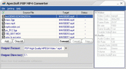 Download Apec Soft - PSP MP4 Converter 13.5.9.34