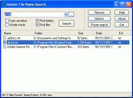 Download Instant File Name Search 1.6