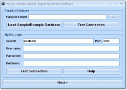 Download MySQL Paradox Import, Export &amp; Convert Software