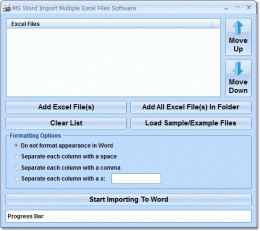 Download MS Word Import Multiple Excel Files Software