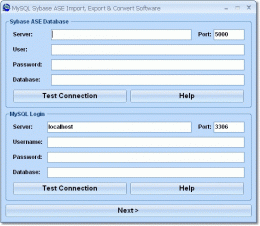 Download MySQL Sybase ASE Import, Export &amp; Convert Software 7.0