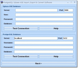 Download PostgreSQL Sybase ASE Import, Export &amp; Convert Software