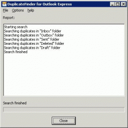 Download Duplicate Finder for Outlook Express