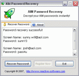 Download AIM Password Recovery 1.06.09.07
