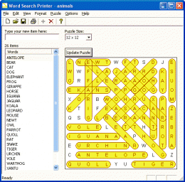 Download Word Search Printer 3.02