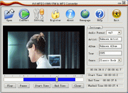 Download AVI MPEG WMV RM to MP3 Converter 1.9.145