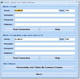 Download MySQL Append Two Tables Software