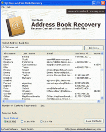 Download Recover PST Contacts 2.2