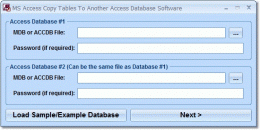 Download MS Access Copy Tables To Another Access Database Software