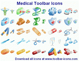 Download Medical Toolbar Icons