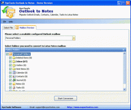 Download Outlook to Lotus Notes 1.0