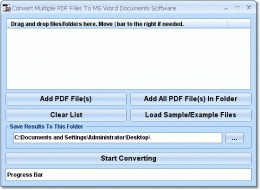 Download Convert Multiple PDF Files To MS Word Documents Software 7.0