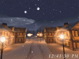 Download Free 3D Christmas Night Screensaver