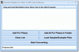 Download Convert Multiple FLV Files To MP3 Files Software