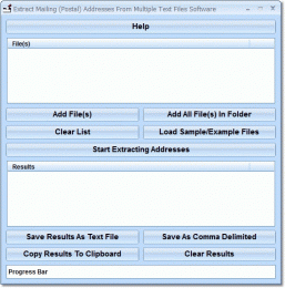 Download Extract Mailing (Postal) Addresses From Multiple Text Files Software