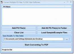 Download Convert Multiple PS Files To PDF Files Software