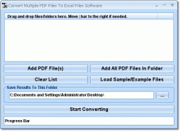 Download Convert Multiple PDF Files To Excel Files Software 7.0