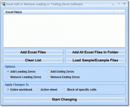 Download Excel Add or Remove Leading or Trailing Zeros Software