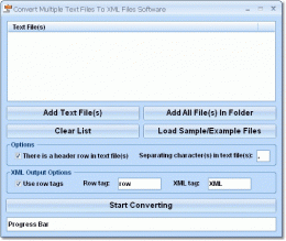 Download Convert Multiple Text Files To XML Files Software 7.0