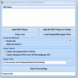 Download Convert Multiple PDF Files To TIFF Files Software 7.0