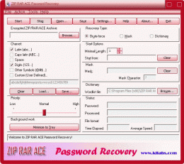 Download kllabs ZIP RAR ACE Password Recovery 1.70.01