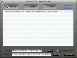 Download Free FLV to 3GP Converter for Mac 1.1.20