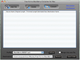 Download Free FLV to BlackBerry Converter for Mac