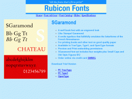 Download SGaramond Font OpenType