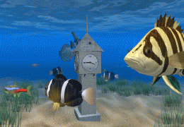 Download Aquarium Clock 3D Screensaver