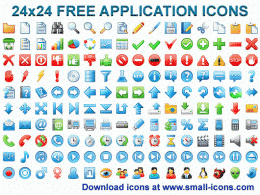 Download 24x24 Free Application Icons
